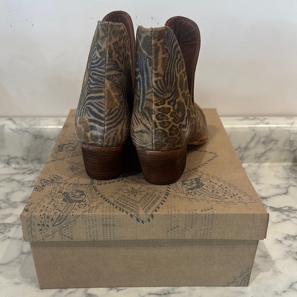 Free People Printed Multi Ankle Boots - Picture 3 of 5